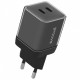  Мережевий зарядний пристрій Proove Pure GaN Max 67W 2 Type-C Black (WCPU67022201)