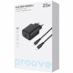  Мережевий зарядний пристрій Proove Silicone Power 2 20W (Type-C) + Cable Type-C to Lightning (1m) Black (WCSP22010001)