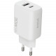  Мережевий зарядний пристрій Proove Silicone Power 2 30W (Type-C + USB) White (WCSP23110002)