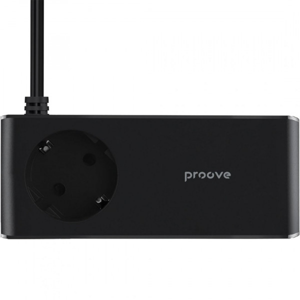  Мережевий фільтр Proove Homester Pro 65W (AC + 2xType-C + 2xUSB) 15m Black (PSHP25002201)