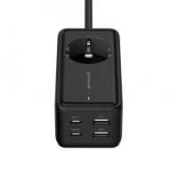 Мережевий фільтр Proove Power Strip Homester PD-03 1AC 65W (2 Type-C + 2USB) Black (PSP165220001)