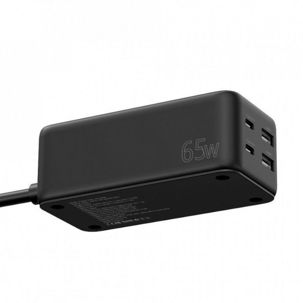  Мережевий фільтр Proove Power Strip Homester PD-03 1AC 65W (2 Type-C + 2USB) Black (PSP165220001)