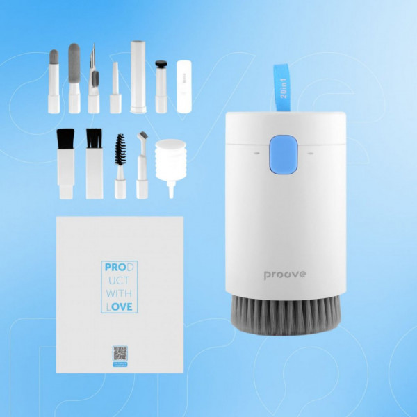  Багатофункціональний набір для чищення Proove Mr Cleaner 20in1 White (MCS00002002)