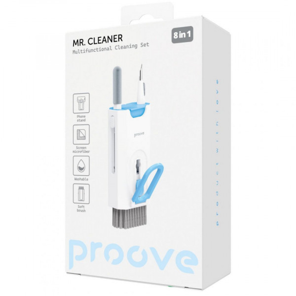  Багатофункціональний набір для чищення Proove Mr Cleaner 8in1 White (MCS00000802)