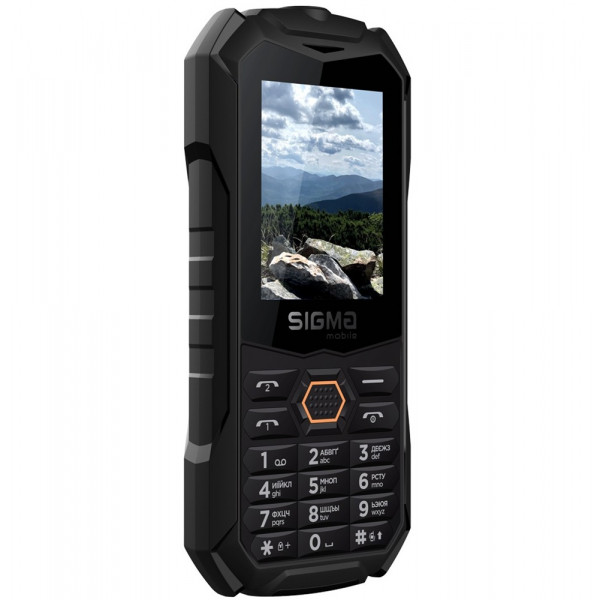  Мобільний телефон Sigma mobile X-treme PV68 Black/Orange (4827798738221)