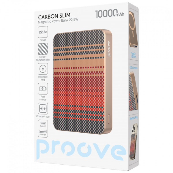  Павербанк Proove Carbon Slim 225W 10000mAh Glowrise (PBCS22110052)