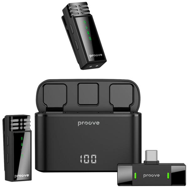  Петличний мікрофон бездротовий Proove Record Type-C (PMRC00010202)