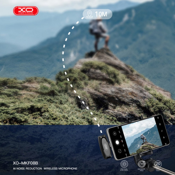  Петличний мікрофон бездротовий XO MKF08B Lightning
