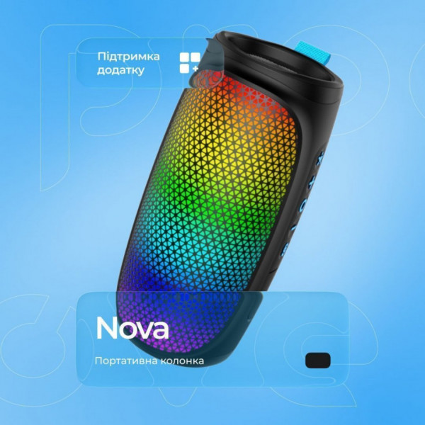  Портативна акустика Proove Nova 10W (APP) Black (PDNW10001AP01)