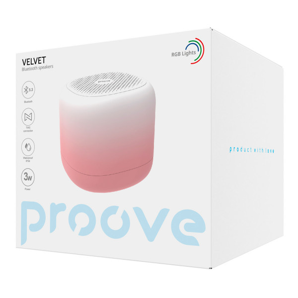 Портативна акустика Proove Velvet 3W Pink (PDVE050010017)