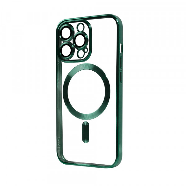  Прозорий чохол Chrome Case MagSafe для iPhone 12 Green