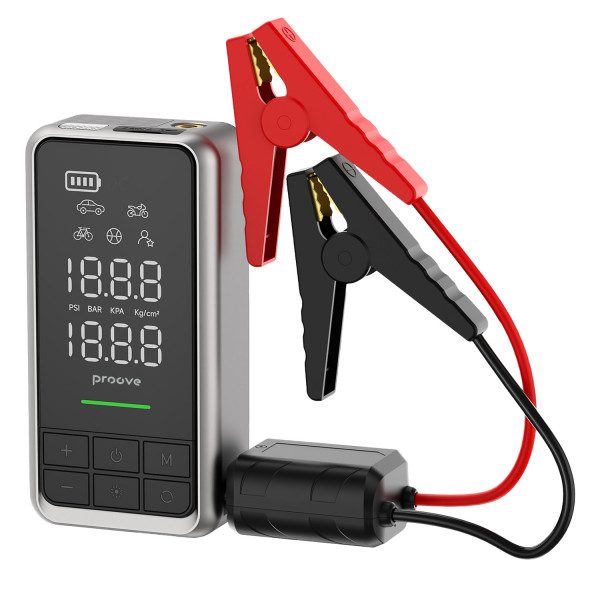  Пусковий пристрій 2 в 1 + насос Proove Air Jump 10400mAh 1000A Gray (JSAP10400203)