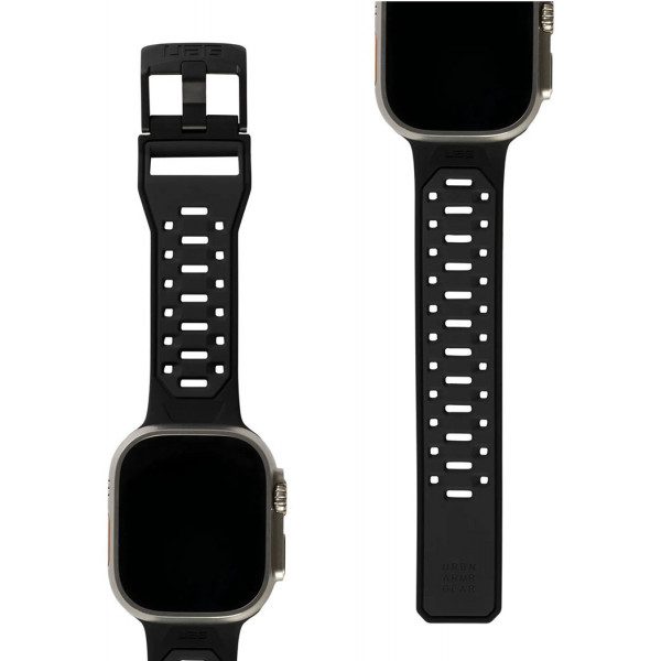  Ремінець UAG для Apple Watch Ultra 49/45/44/42mm Civilian Silicone, Graphite/Black