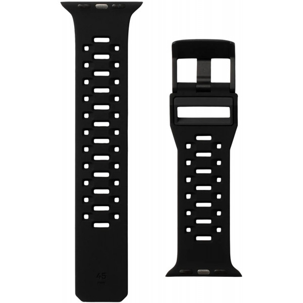  Ремінець UAG для Apple Watch Ultra 49/45/44/42mm Civilian Silicone, Graphite/Black