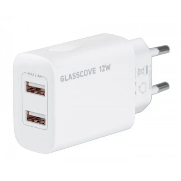  Сетевое зарядное устройство Glasscove 2-Port USB TC-012A