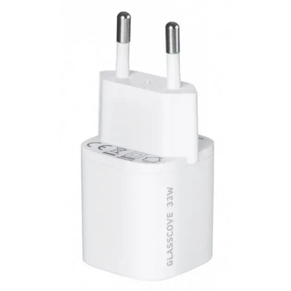  Сетевое зарядное устройство Glasscove 33W GAN 2-PORT TYPE-C + USB TC-099BPQ33