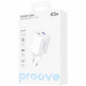  Мережевий зарядний пристрій Proove Pocket GaN 45W Type-C+USB White (WCPG45110002)