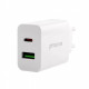  Мережевий зарядний пристрій Proove Rapid 20W Type-C+USB-C White (WCRP20110002)