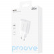  Мережевий зарядний пристрій Proove Rapid 20W USB-C White (WCRP20000102)