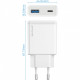  Мережевий зарядний пристрій Proove Slender 45W Type-C+USB White (WCSL45110002)