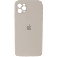 Силиконовая накладка Silicone Case Square iPhone 11 Pro Max Rock Ash