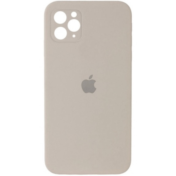 Силіконова накладка Silicone Case Square iPhone 12 Pro Max Rock Ash