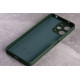  Силиконовая накладка Soft Silicone Case для Xiaomi Redmi 12 Dark Green