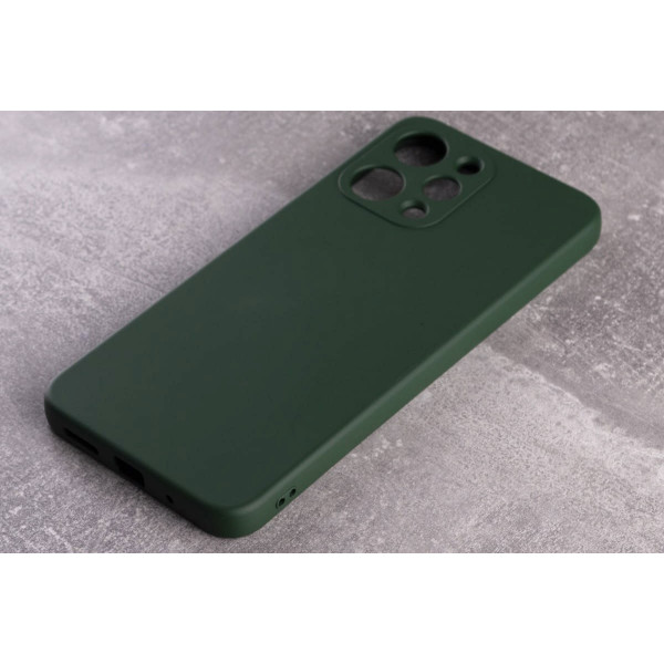  Силіконова накладка Soft Silicone Case для Xiaomi Redmi 12 Dark Green