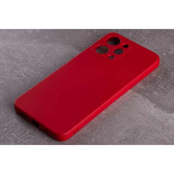  Силиконовая накладка Soft Silicone Case для Xiaomi Redmi 12 Red