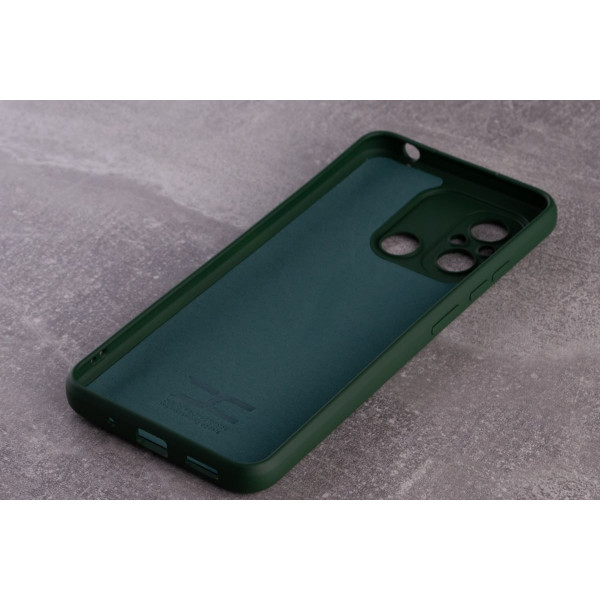  Силиконовая накладка Soft Silicone Case для Xiaomi Redmi 12C Dark Green