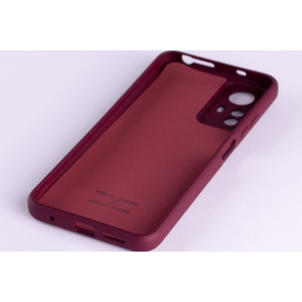  Силиконовая накладка Soft Silicone Case для Xiaomi Redmi Note 12S Burgundy