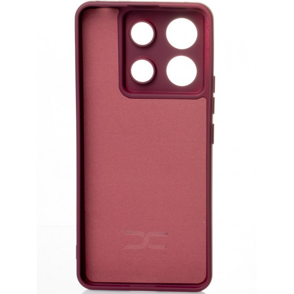  Силиконовая накладка Soft Silicone Case для Xiaomi Redmi Note 13 Pro 5G/Poco X6 5G Burgundy
