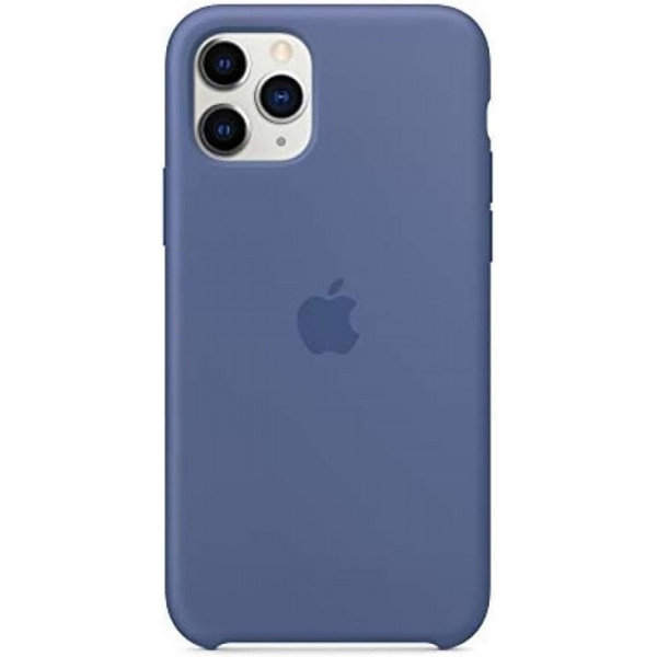  Силіконова накладка Silicone Case 1:1 для iPhone 11 Pro Max Linen Blue