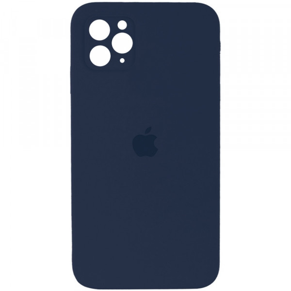  Силіконова накладка Silicone Case Square iPhone 11 Pro Max Dark Blue