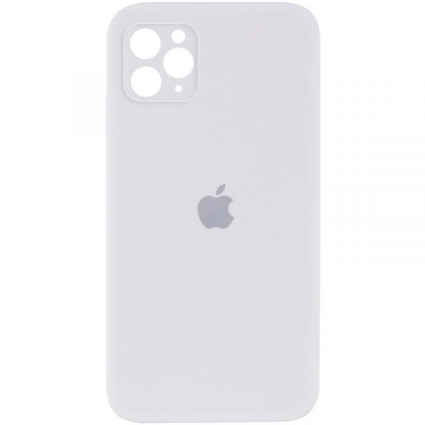  Силіконова накладка Silicone Case Square iPhone 11 Pro Max White