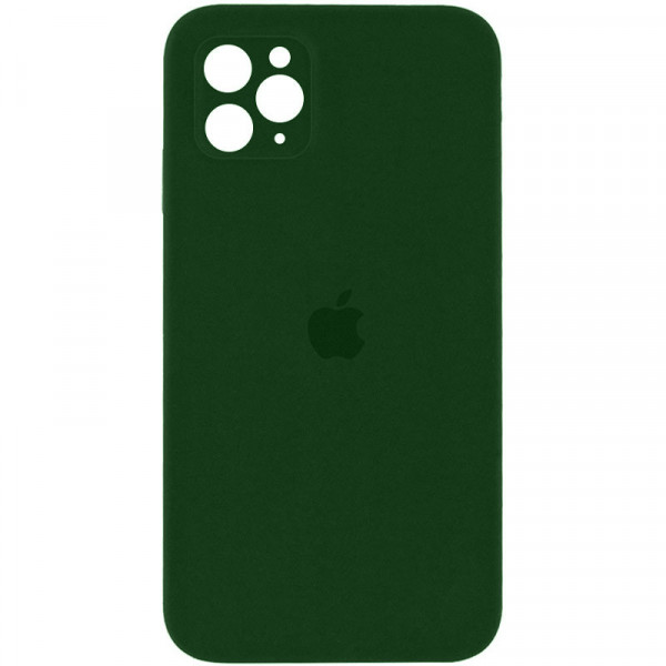  Силіконова накладка Silicone Case Square iPhone 12 Pro Max Army Green