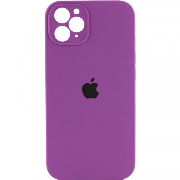  Силіконова накладка Silicone Case Square iPhone 12 Pro Max Grape