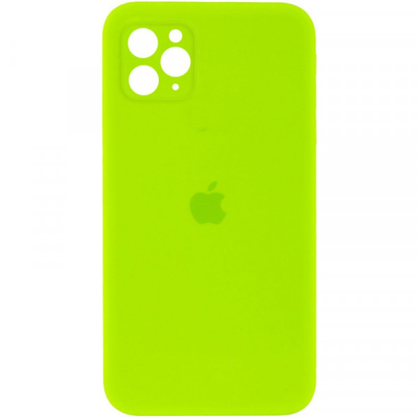  Силіконова накладка Silicone Case Square iPhone 12 Pro Max Green