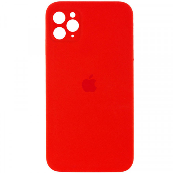 Силіконова накладка Silicone Case Square iPhone 12 Pro Max Red
