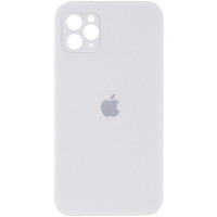 Силиконовая накладка Silicone Case Square iPhone 12 Pro Max White