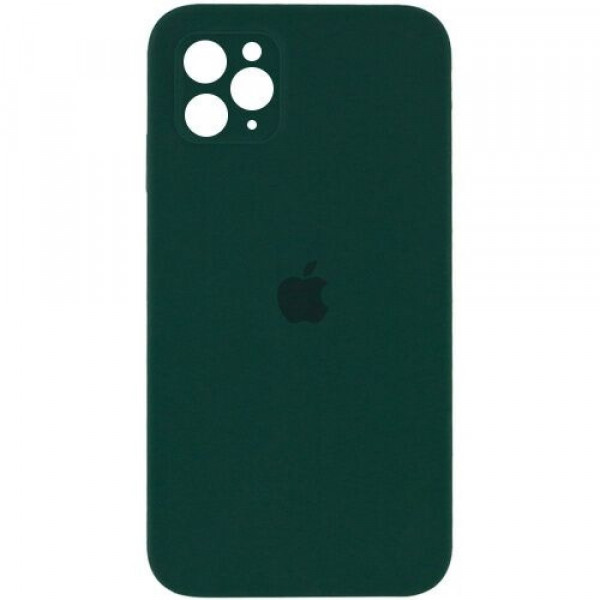 Силіконова накладка Silicone Case для iPhone 11 Pro Max Atrovirens