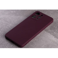 Силиконовая накладка Soft Silicone Case для Xiaomi Redmi 12 Burgundy