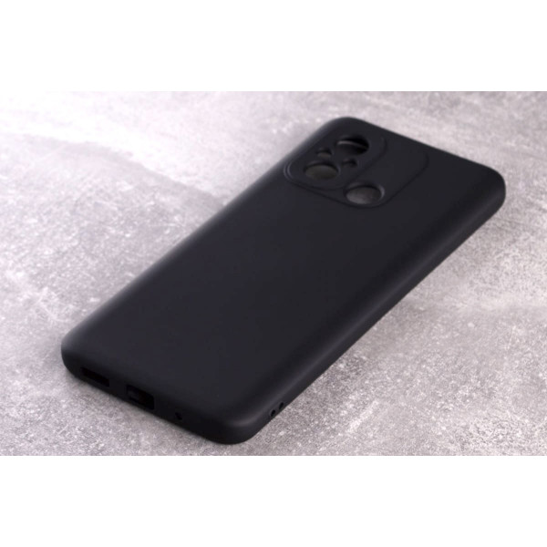  Силиконовая накладка Soft Silicone Case для Xiaomi Redmi 12C Black
