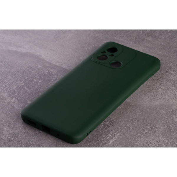  Силіконова накладка Soft Silicone Case для Xiaomi Redmi 12C Dark Green