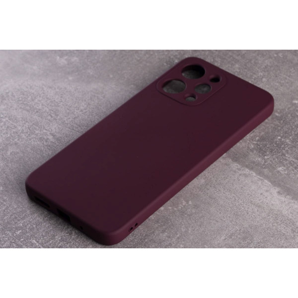  Силіконова накладка Soft Silicone Case для Xiaomi Redmi 13C Burgundy