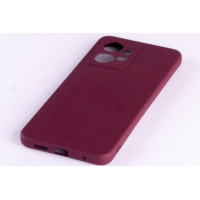 Силиконовая накладка Soft Silicone Case для Xiaomi Redmi Note 12 4G Burgundy