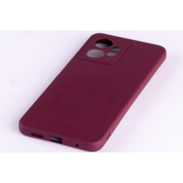  Силіконова накладка Soft Silicone Case для Xiaomi Redmi Note 12 4G Burgundy