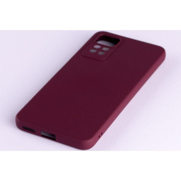  Силиконовая накладка Soft Silicone Case для Xiaomi Redmi Note 12 Pro 4G Burgundy