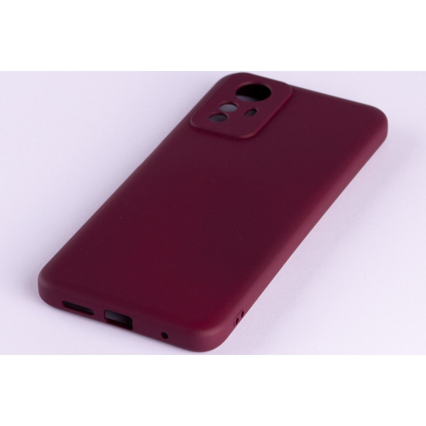  Силиконовая накладка Soft Silicone Case для Xiaomi Redmi Note 12S Burgundy