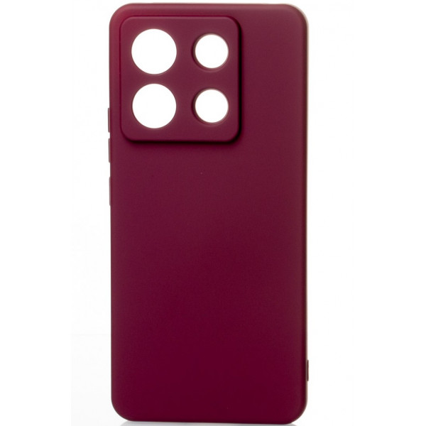  Силіконова накладка Soft Silicone Case для Xiaomi Redmi Note 13 Pro 5G/Poco X6 5G Burgundy